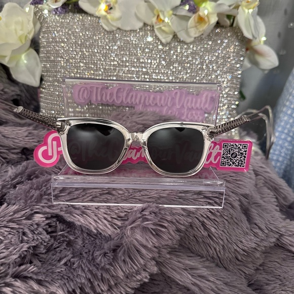 DIOR Silver Oversize Sunglasses Gorgeous Design on arms!! SO TRENDY RIGHT NOW! - Picture 10 of 13